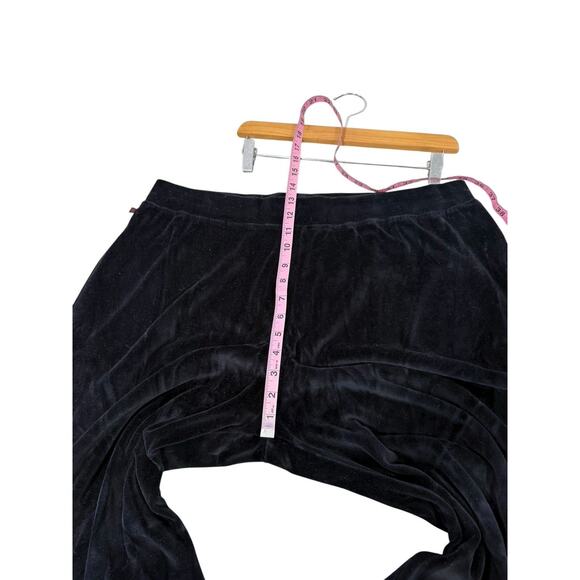 Ralph Lauren Womens 3X Red Black Red Stripe Velour Track Suit Set Half Zip - Picture 11 of 12